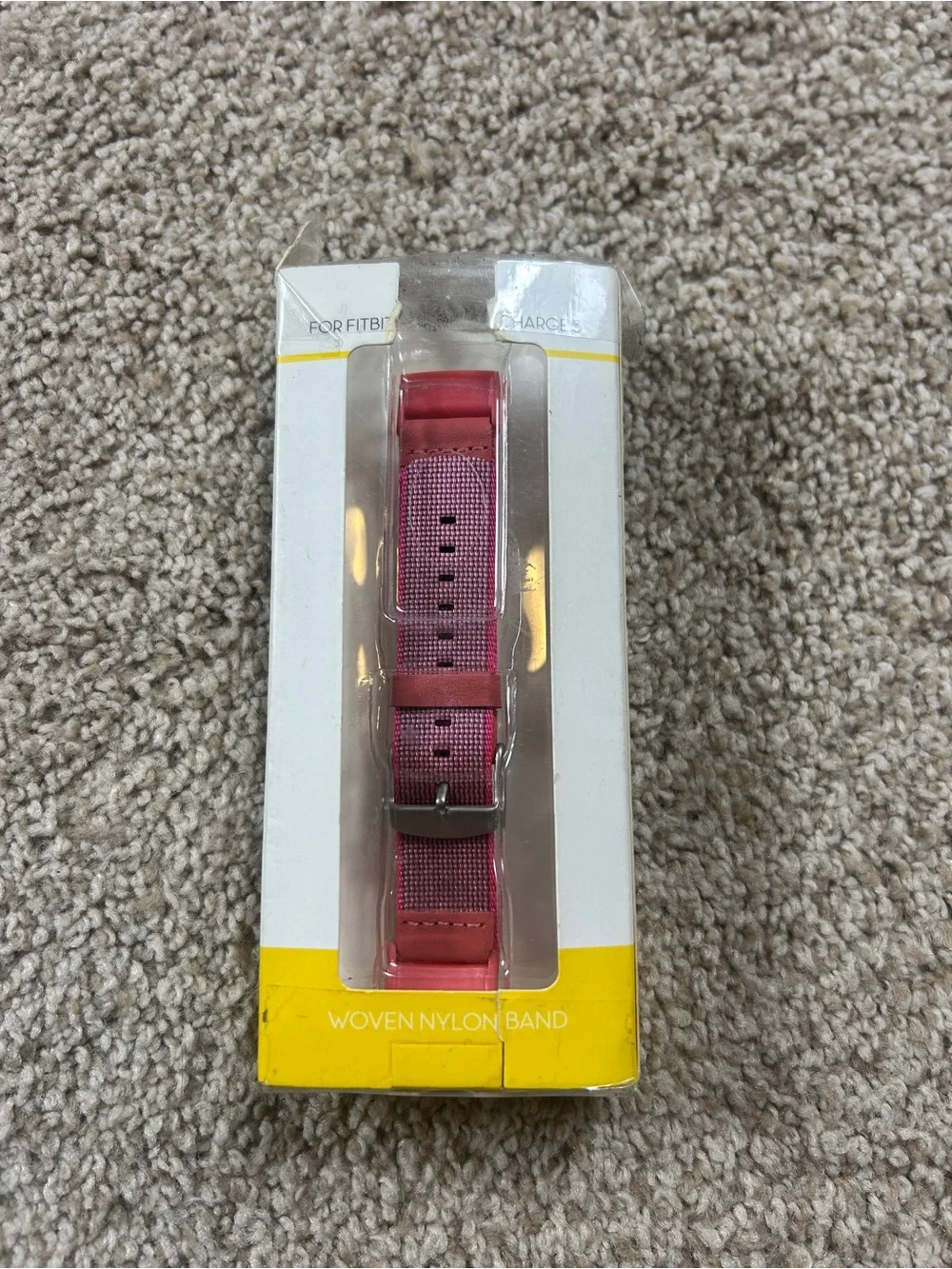 Fitbit Replacement Bands 2 Pack Pink Hot Pink Woven Nylon Watch Straps